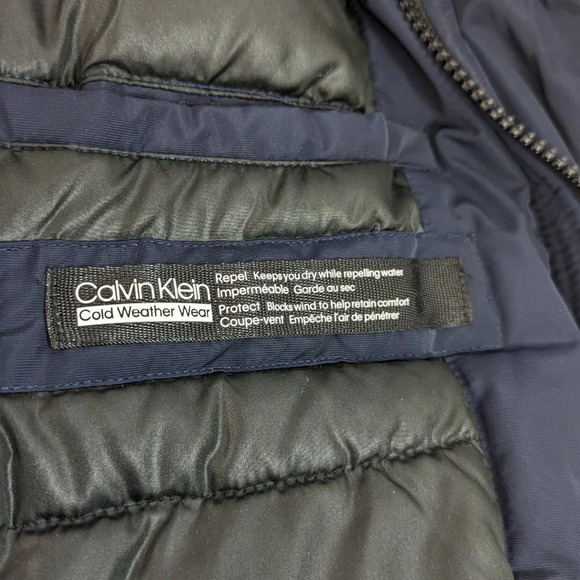 Calvin Klein  Mens Winter Jacket Size Large Blue - Picture 12 of 16